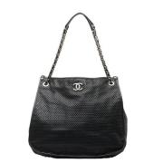 Pre-owned Leather chanel-bags Chanel Vintage , Black , Dames