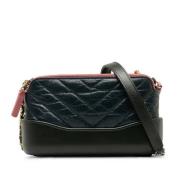 Pre-owned Leather shoulder-bags Chanel Vintage , Blue , Dames