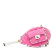 Pre-owned Canvas crossbody-bags Chanel Vintage , Pink , Dames