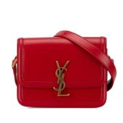 Pre-owned Leather crossbody-bags Yves Saint Laurent Vintage , Red , Da...