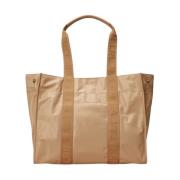 Nylon Tote Bag Ralph Lauren , Beige , Dames