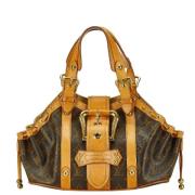 Pre-owned Canvas handbags Louis Vuitton Vintage , Brown , Dames