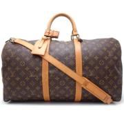 Pre-owned Canvas handbags Louis Vuitton Vintage , Brown , Unisex