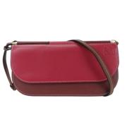 Pre-owned Leather shoulder-bags Loewe Pre-owned , Red , Dames