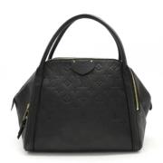 Pre-owned Leather handbags Louis Vuitton Vintage , Black , Dames