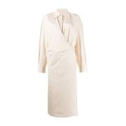 Midi Dresses Lemaire , Beige , Dames