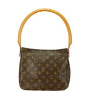 Pre-owned Canvas handbags Louis Vuitton Vintage , Brown , Dames