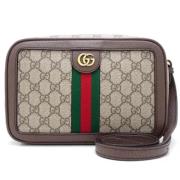 Pre-owned Canvas crossbody-bags Gucci Vintage , Beige , Dames