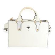 Pre-owned Leather dior-bags Dior Vintage , White , Dames