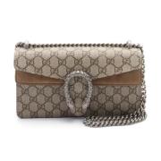 Pre-owned Canvas crossbody-bags Gucci Vintage , Brown , Dames