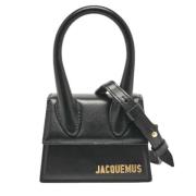 Pre-owned Leather handbags Jacquemus Pre-owned , Black , Dames