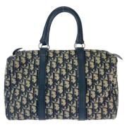 Pre-owned Canvas handbags Dior Vintage , Blue , Dames