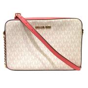 Pre-owned Canvas shoulder-bags Michael Kors Pre-owned , White , Dames