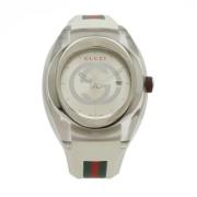 Pre-owned Rubber watches Gucci Vintage , Gray , Dames