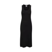 Zwarte Maxi Tank Jurk Saint Tropez , Black , Dames