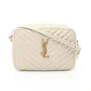 Pre-owned Leather shoulder-bags Yves Saint Laurent Vintage , White , D...