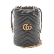 Pre-owned Leather crossbody-bags Gucci Vintage , Black , Dames