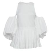 Pre-owned Cotton dresses Alexander McQueen Pre-owned , White , Dames