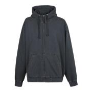 Sportieve Rits Hoodie Maison Margiela , Black , Heren