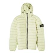 Lichtgewicht pistache jack met iconisch logo Stone Island , Green , He...