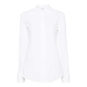 Witte Jassen met Puntkraag Sportmax , White , Dames