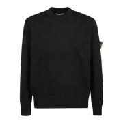 Stijlvolle Gebreide Kleding Stone Island , Black , Heren