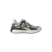 Leather sneakers Alexander McQueen , Beige , Unisex