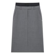 Flared Skirt Sportmax , Gray , Dames