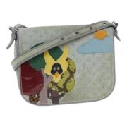 Pre-owned Canvas shoulder-bags Louis Vuitton Vintage , Gray , Dames