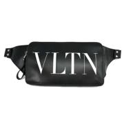 Pre-owned Leather crossbody-bags Valentino Vintage , Black , Heren