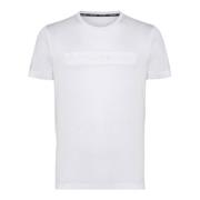 Wit Logo Contrast Voor T-shirt Peuterey , White , Heren