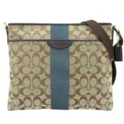 Pre-owned Canvas shoulder-bags Coach Pre-owned , Green , Dames