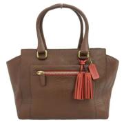 Pre-owned Leather handbags Coach Pre-owned , Brown , Dames