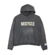 Gewassen Zwarte Hoodie met ' slogan Gallery Dept. , Black , Heren