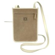 Pre-owned Suede shoulder-bags Loewe Pre-owned , Beige , Dames