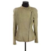 Pre-owned Leather outerwear Dior Vintage , Green , Heren