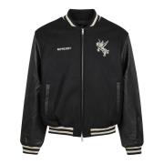 Wollen Varsity Jack Represent , Black , Heren