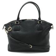 Pre-owned Leather totes Gucci Vintage , Black , Dames