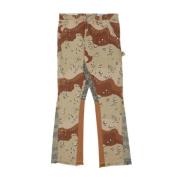 Camo La Flare Broek 'Chocolate Chip' Gallery Dept. , Brown , Heren