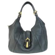 Pre-owned Leather shoulder-bags Loewe Pre-owned , Black , Dames