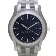 Pre-owned Stainless Steel watches Gucci Vintage , Black , Dames