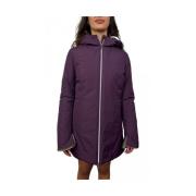 Paarse Marmeren Hoodie Bontjas Suns , Purple , Dames