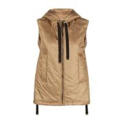 Beige Waterdichte Hoodie Jas Max Mara , Beige , Dames