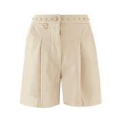 Bermuda met plooien John Richmond , Beige , Dames