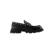 Leather flats Alexander McQueen , Black , Dames