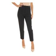 Hoge taille broek met rits Liu Jo , Black , Dames