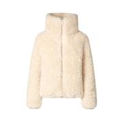 Eco-Fur Shearling Jas Kennie Save The Duck , Beige , Dames