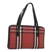 Pre-owned Canvas shoulder-bags Burberry Vintage , Red , Dames