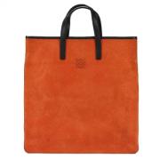 Pre-owned Leather handbags Loewe Pre-owned , Orange , Dames