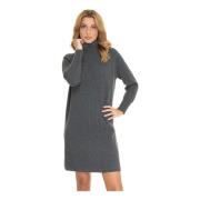 Elegante Zwarte Jurk voor Vrouwen Max Mara Studio , Gray , Dames